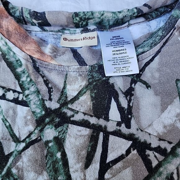 Outfitters Ridge Fusion 3D Camo Long Sleeve Hunting Camping T-Shirt Mens Sz 2XL - Picture 5 of 8